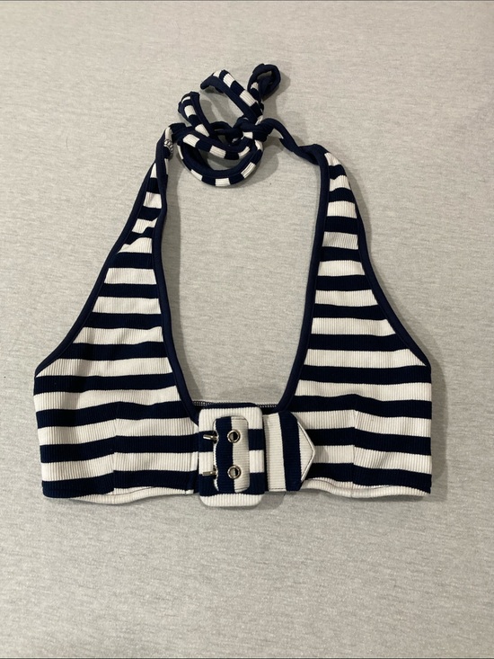 edgebyks Other - Edgebyks Striped Halter Bikini Top in Navy and White sz XS